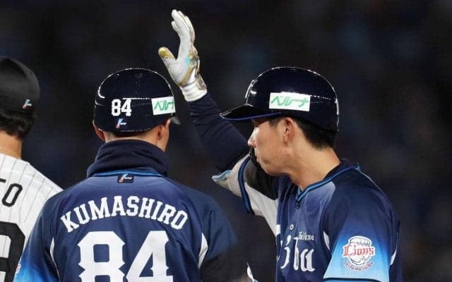 【西武】小島大河デビュー戦で初安打　明大時代バッテリーの毛利海大からいきなり目標達成