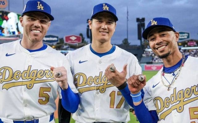 300個を超える大小のダイヤ…ド軍世界一リングは今回も超豪華か　前回は贅沢仕様が話題に