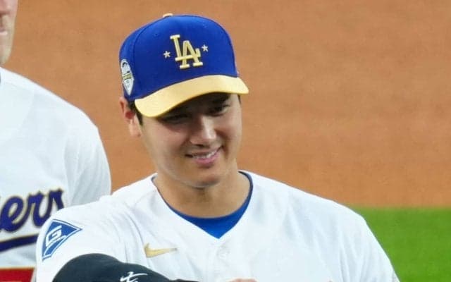 大谷翔平、第１打席は見逃し三振に倒れる　試合前にはチャンピオンリングを受け取る