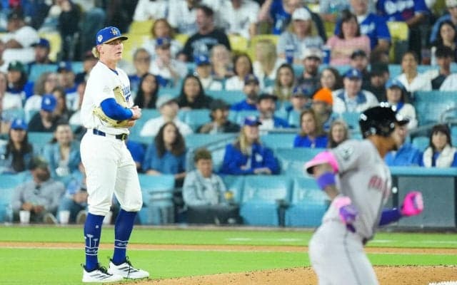 ドジャース先発のシーハンは４回途中ピンチ招いたところで降板　２番手ドライヤーが同点打浴びる