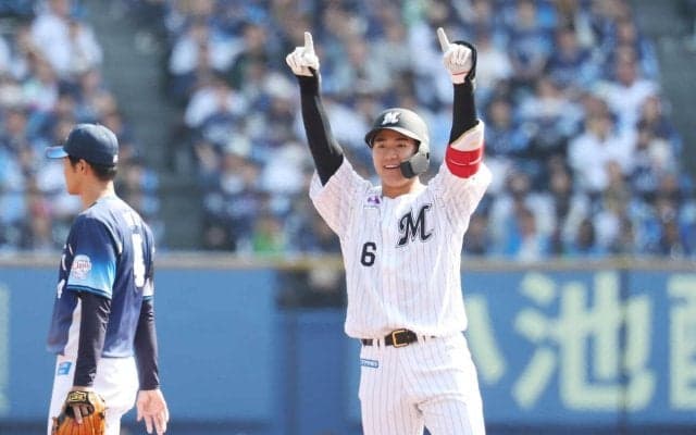【ロッテ】昨季新人王・西川史礁が今季初打点「初回なんとか先制したいなと」西武武内から二塁打