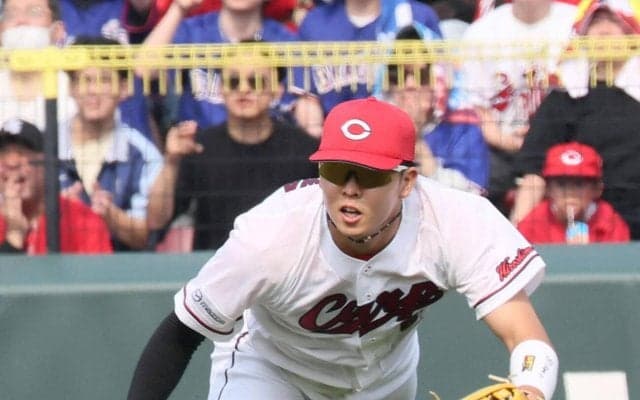 【広島】ドラ１平川蓮がレーザービームで俊足岡林の生還を阻止、前日の開幕戦はバットで３打点