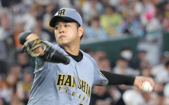 阪神・高橋遥人、打球が左膝直撃するアクシデント　治療のため一時ベンチへ退くも、８回無失点の快投