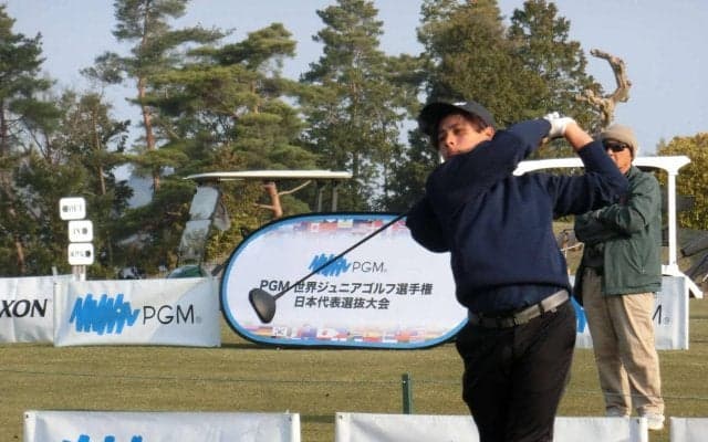 【ゴルフ】15－18歳の部男子は宮城ジョセフが１打差で首位　世界ジュニア西日本決勝大会