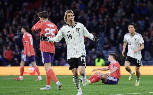 森保ジャパン、スコットランドに敵地で無失点勝利　伊東純也が後半３９分に決勝弾「後半うまく攻撃できていた」２０２６年Ｗ杯イヤーのファーストゴール