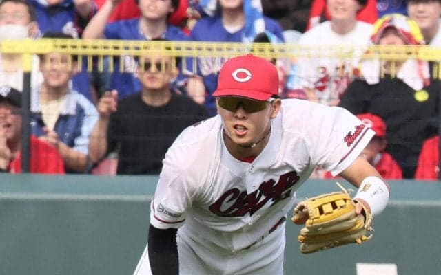 【広島】平川連が魅せたレーザービームはメジャーリーガー級!?フォークアイが測定した球速は…