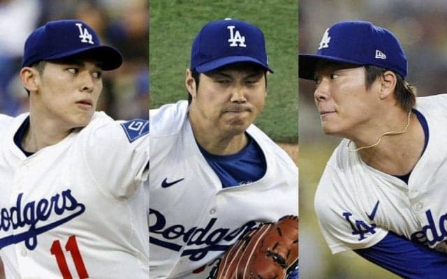 メジャー史上初！ド軍日本人３投手が同一カード３連戦に先発　正式発表　３１日佐々木　４月１日大谷　４月２日山本　対ガーディアンズ