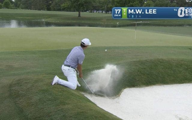【動画】ミンウー・リーがバンカーから膝立ちショットでベタピンアプローチ【ザ・プレーヤーズチャンピオンシップ1日目】
