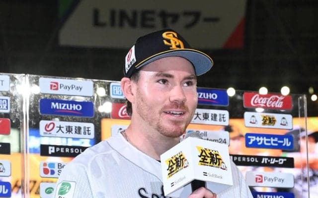 【ソフトバンク】スチュワート「帰って喜びを分かち合いたい」愛妻も応援する中550日ぶり白星