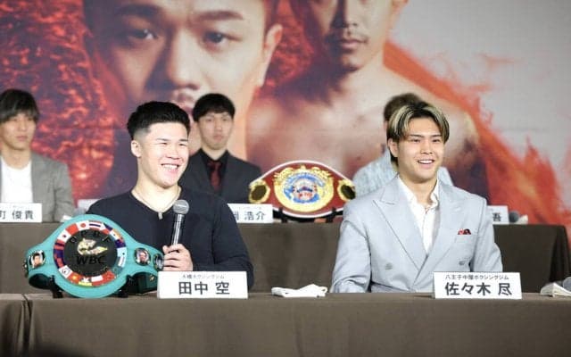 【ボクシング】ウエルター級日本人頂上対決に臨む佐々木尽が新愛称「ザ・ムービー」発表　王者・田中空は「チャレンジャーのつもりで戦う」…５・２東京ドーム