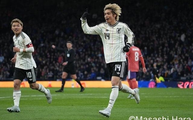 伊東純也弾でのW杯イヤー初戦白星発進を現地撮り！日本代表の新アウェイユニでの戦いぶり！ハムデン・パークのピッチレベルから見えたもの