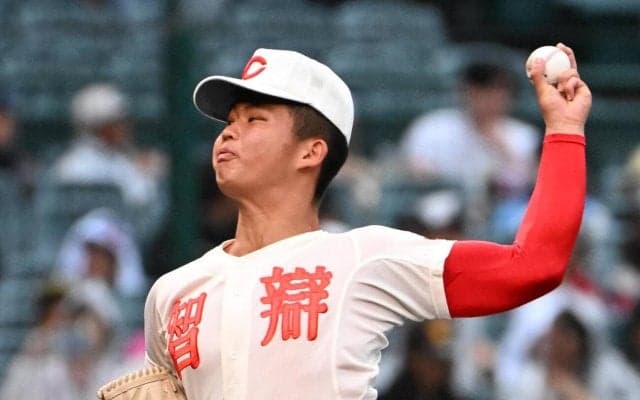 【センバツ】智弁学園先発のエース杉本真滉が７回を投げ11安打７失点、128球で降板