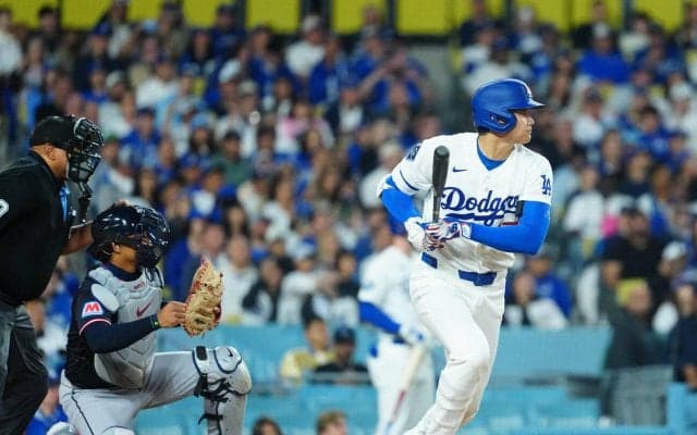 大谷翔平「１番投手」二刀流出場　第１打席はサードゴロで凡退