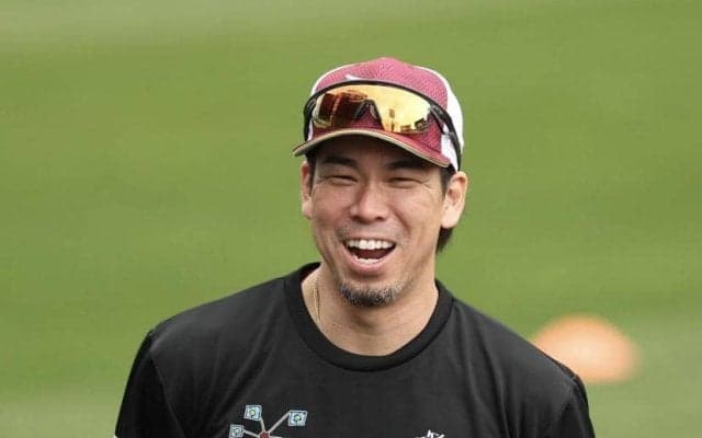 楽天　「マエケン画伯プロモデルＴシャツ」発売「僕が投げる日はこのＴシャツでスタンドを埋め尽くして」チームメートにもプレゼント