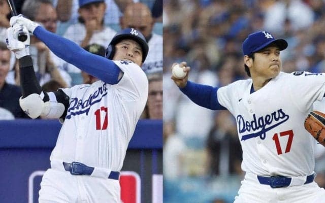 大谷翔平が泥だらけの今季初勝利！　雨中の熱投６回１安打無失点６Ｋ　打っても１安打＆３出塁→二盗を試みる場面も　３年ぶり二刀流開幕で真価発揮