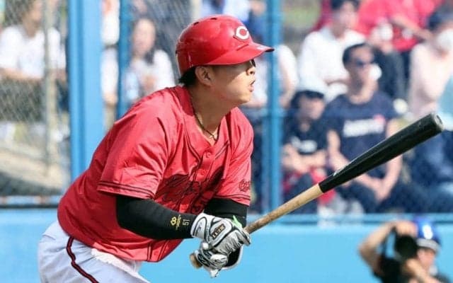 広島に緊急事態…ドラ1・平川蓮が登録抹消　前日に守備でフェンスに激突→途中交代