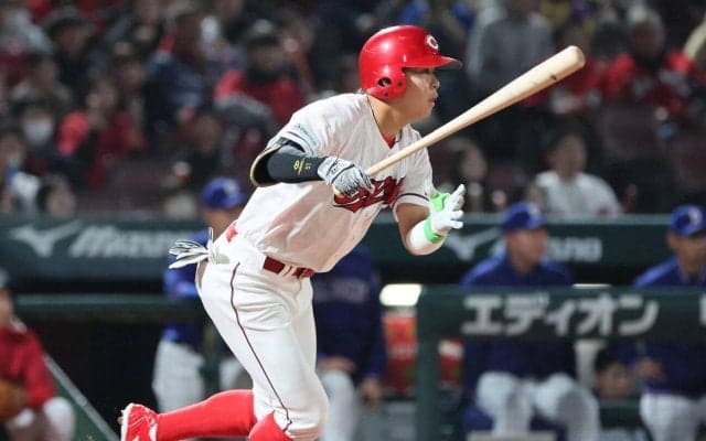 【広島】１位平川蓮が戦線離脱も最短10日での復帰視野　前日フェンス激突し「右肩肩鎖関節損傷」