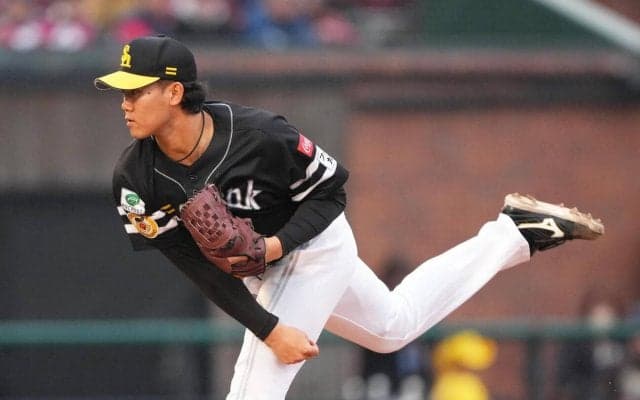 【ソフトバンク】ドラ２稲川竜汰がプロ初登板も制球難の２暴投１失点で試合後、２軍降格