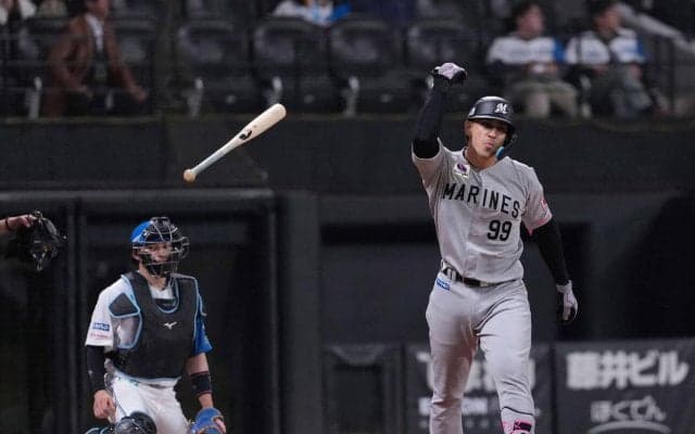 【ロッテ】頼れるキャプテン、ネフタリ・ソトが先制３ラン　24イニングぶりの得点