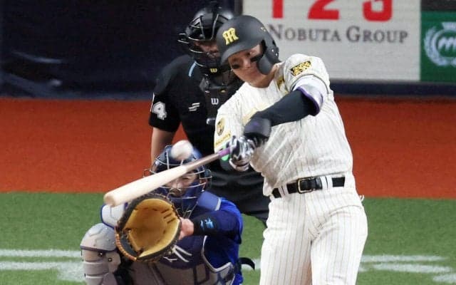 【阪神】牧が二塁後方に…「シフト」関係なし！森下翔太「見えるけど意識しない」難敵から豪快弾