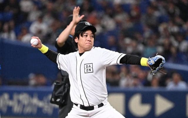 【中日】「初バンテリンがまさかのマウンド」熱狂的ロッテファンのぺこぱ松陰寺が始球式