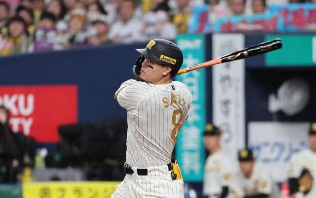 【阪神】佐藤輝明また初回Ｖ二塁打　技術詰まった一撃で投手お手上げ「早めに伊原援護したかった」