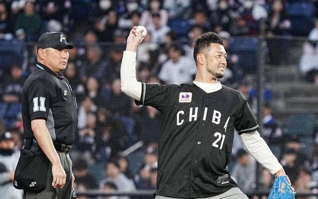 【ロッテ】始球式に元守護神の内竜也氏「久々こんなに緊張…ファンの方々が”内コール”を…」