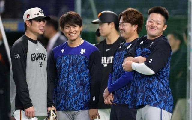 何を言われた？牧秀悟が先輩の前で何とも言えない表情ｗ巨人戦前にあいさつ　４人全員が中大出身　それぞれの人柄にじむ