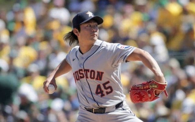 今井達也がメジャー初勝利　6回途中無失点9Kの奪三振ショー…86億円契約を“証明”