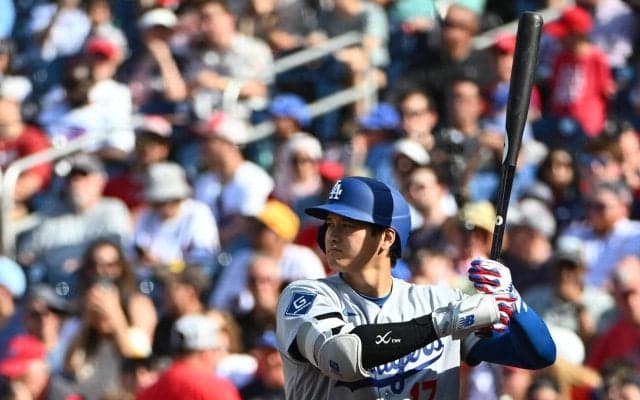 大谷翔平２戦連発ならず、甘い球を捉えきれず微調整続く　２安打で連続出塁試合39に伸ばすも