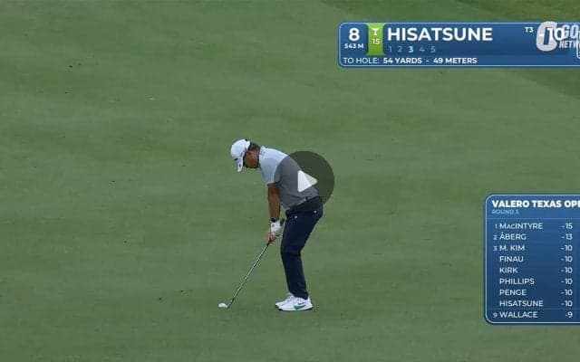 【動画】久常涼が首位と4打差暫定3位タイで残り28ホール【バレロテキサスオープン3日目】