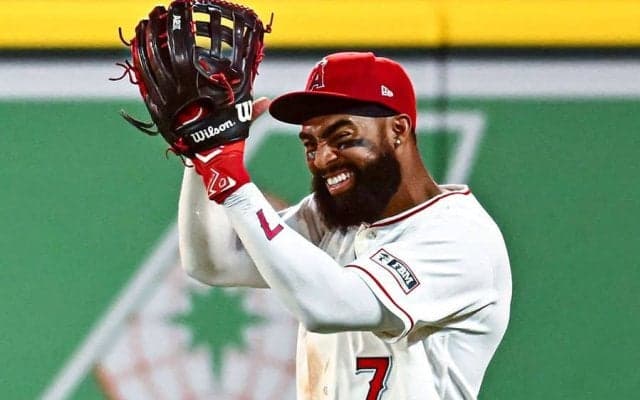 “苦手”守備で…エ軍アデルの「壮大なプレー」　HRキャッチ3連発に地元局「歴史に残る」