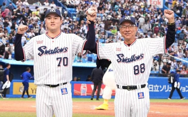 【ヤクルト】池山監督、サンタナの２戦連発の決勝弾「本当に素晴らしい」開幕７勝１敗で単独首位