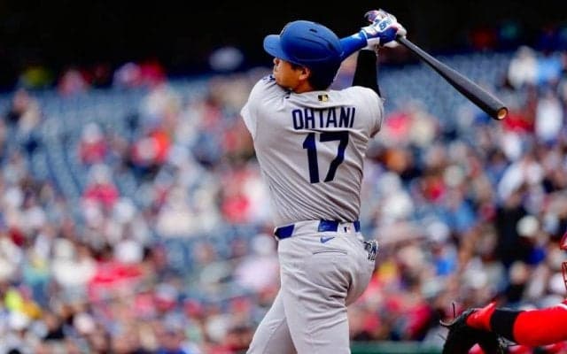 大谷翔平、2戦ぶり豪快2号ソロ　バックスクリーンへ特大134m弾、敵地騒然…自己新40試合連続出塁