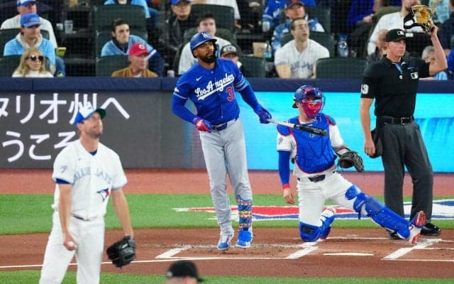 ドジャースがＴ・ヘルナンデスの２ランで先制「あまりにも甘すぎた」NHK解説がシャーザーに