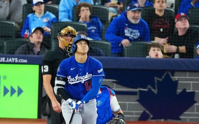 大谷翔平、第３打席は中飛に倒れる　第２打席の内野安打で連続試合出塁を「41」に伸ばす