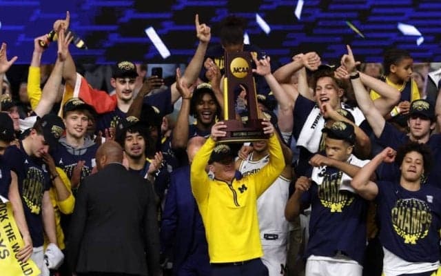 【NCAA男子トーナメント】ミシガン大学がコネチカット大学を破り優勝…37年ぶり2度目の全米制覇