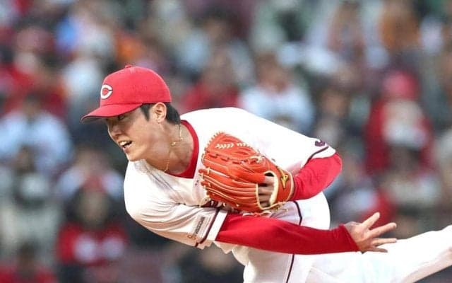 広島　森下暢仁が七回途中２失点　今季初勝利の権利有してマウンド降りる