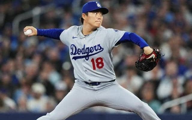 山本由伸が七回途中1失点で白星　大谷翔平は42戦連続出塁に伸ばす