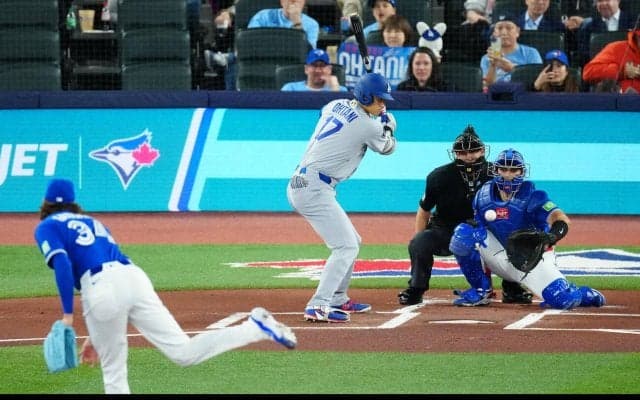 大谷翔平、42試合連続出塁でイチローの日本人記録に王手　第１打席四球で出塁　球団記録は58