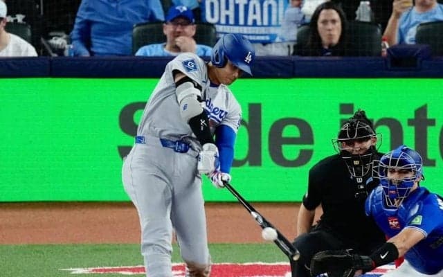 大谷翔平、先制打で5連勝に貢献　ヒヤリの場面も…42試合連続出塁で日本記録にあと「1」