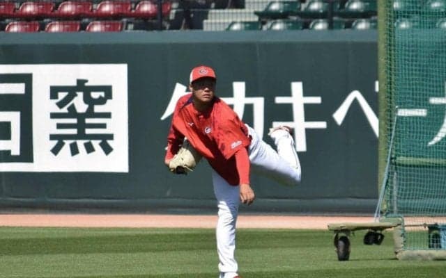 広島　３年目の左腕・高が１軍合流　現状ブルペン陣の左腕はハーンと森浦のみ　益田が１軍練習に姿見せず