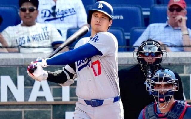 大谷翔平、イチロー氏に並ぶ43試合連続出塁　日本人最長…第1打席でいきなり達成