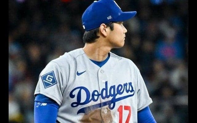 大谷翔平　帽子に「ＭＲ」の文字を刻んで登板　ドジャース公式が投稿　父を亡くした同僚に寄り添う　ＳＮＳ「チームメートであり友人への敬意」