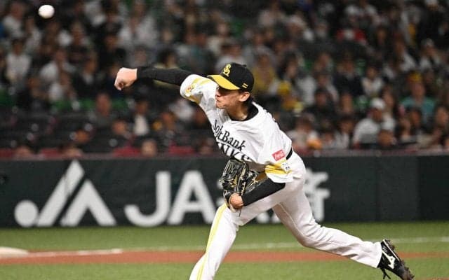 【ソフトバンク】大津亮介７回１安打無失点　２度の投ゴロ併殺でフィールディングの良さも発揮