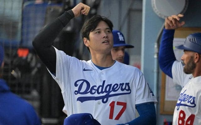 大谷翔平、イチロー超え44試合連続出塁　第３打席で右前安打放ち日本人選手の新記録達成