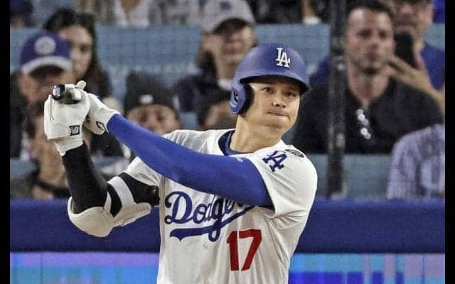 大谷翔平、イチロー超え４４戦連続出塁　五回に右前打　１７年ぶり日本選手最長記録更新