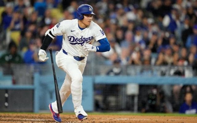 大谷翔平が第３打席で右前打、イチロー超え44試合連続出塁　第５打席は３点リードの８回に敬遠