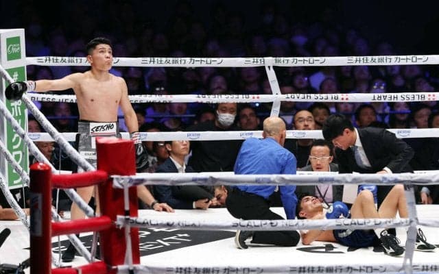 【ボクシング】那須川天心戦前座でハプニング「星が見えます」頭部激突で搬送、テクニカルドロー
