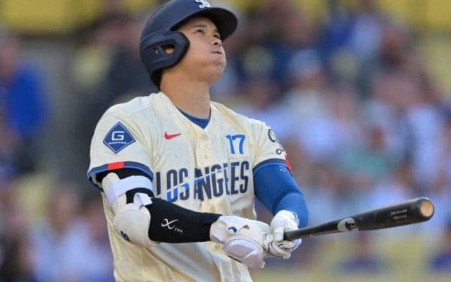 大谷翔平が4号先頭弾　日本人最長45戦連続出塁、4の2で打率.283…ド軍2連勝、貯金8